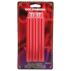 Japanese Drip Candles-Red 3PK