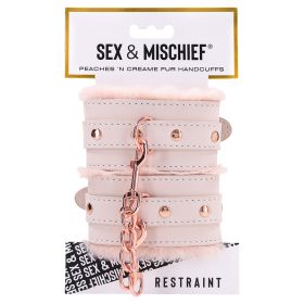S&M Peaches Ã”n CreaMe Fur Handcuffs